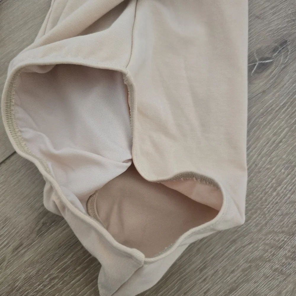Set Of 2 Bloch Girls Basic Round Neck Tank Leotard Almond And Nude CL5405 12
